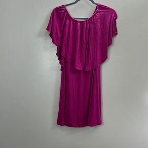 Crystal Doll NWT Women's Pink Off-the-Shoulder Dress Size S